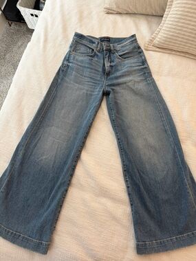 Ramy Brook Wide-Leg Jeans in Light Blue Denim